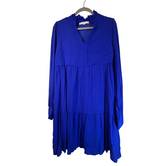 Karlie Tier Blue Dress - Size L - Picture 2 of 12
